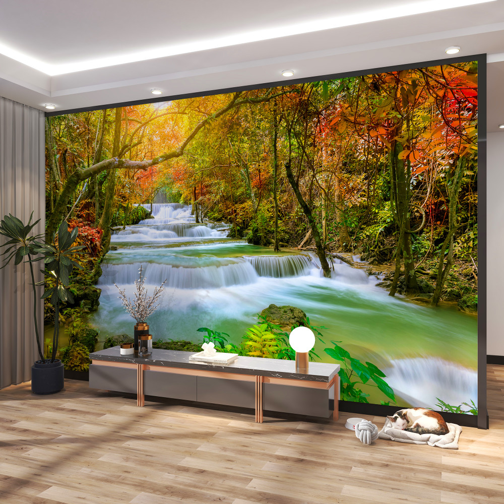 Fototapeta przyroda z majestatycznym wodospadem