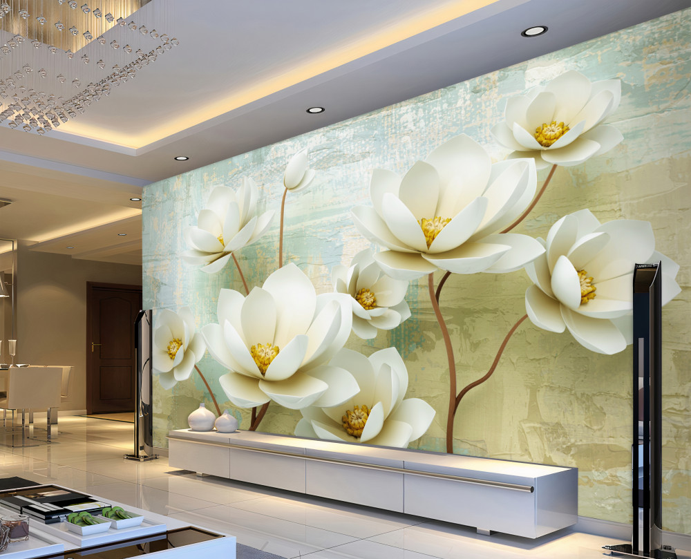 Fototapeta kwitnące białe gałęzie magnolii