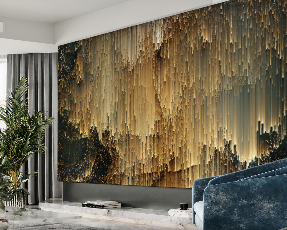 Fototapeta złoto wycieka