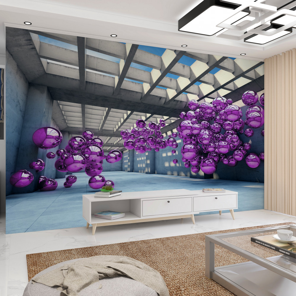 Fototapeta pływające kule nietoperza w pokoju