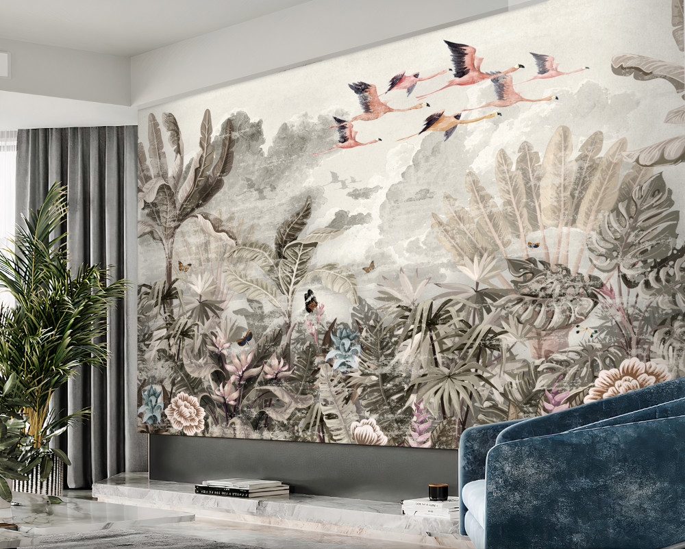 Fototapeta ptaki latają w poszukiwaniu nowego domu