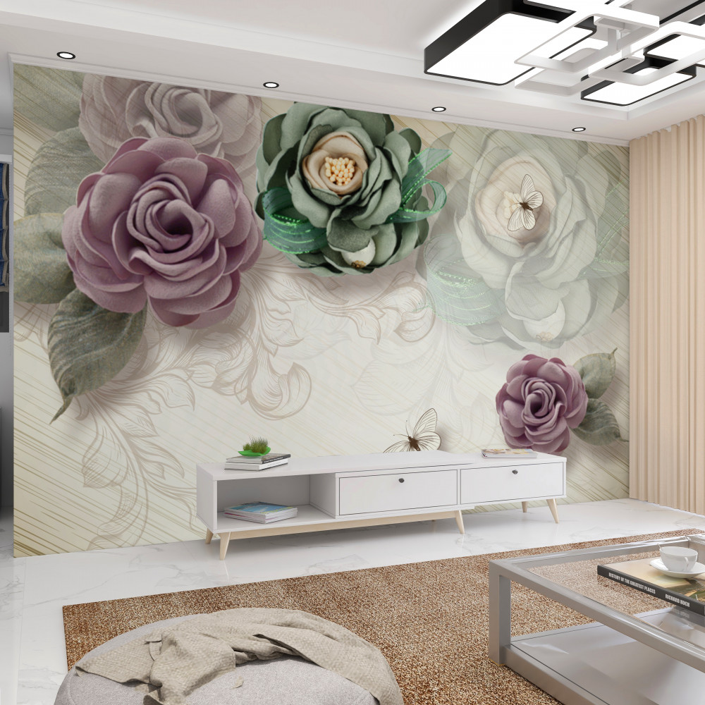 Fototapeta niezwykłe malowane róże