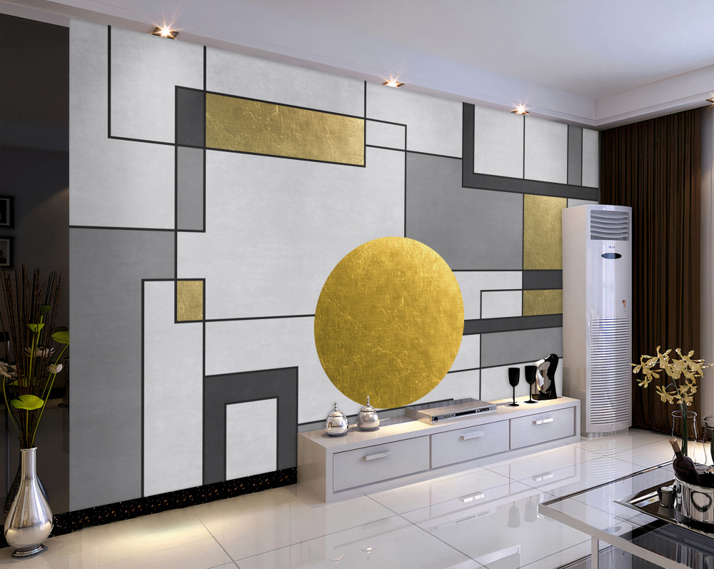 Fototapeta złota kula na platformie