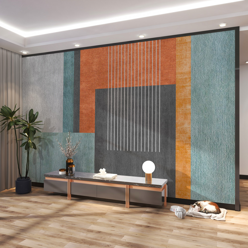 Fototapeta pastelowe prostokąty i pionowe linie