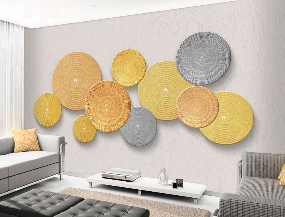 Fototapeta wielokolorowe plastry drewna