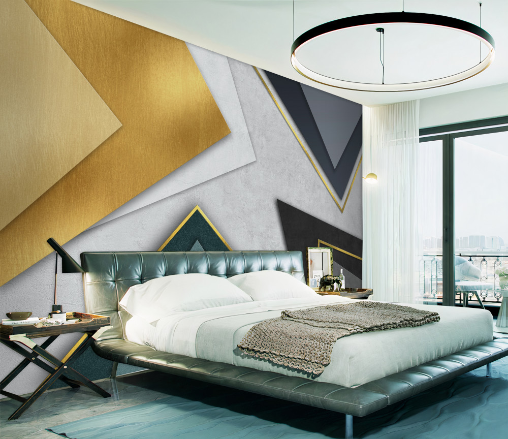 Fototapeta trójkąty w kilku kolorach