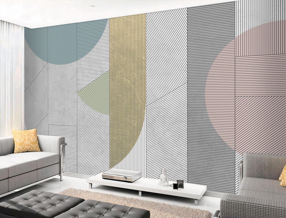 Fototapeta mieszane linie pionowe i poziome