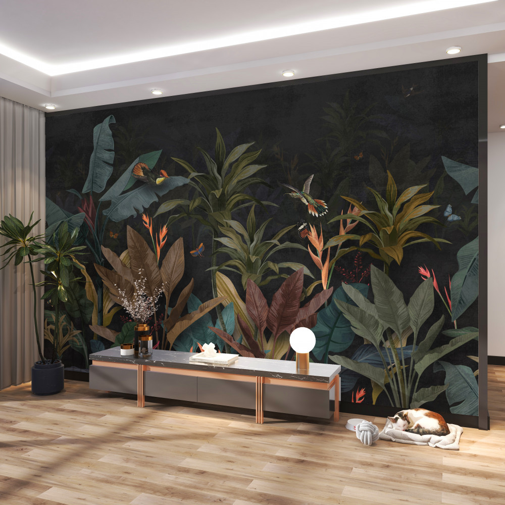 Fototapeta nocna roślinność dżungli