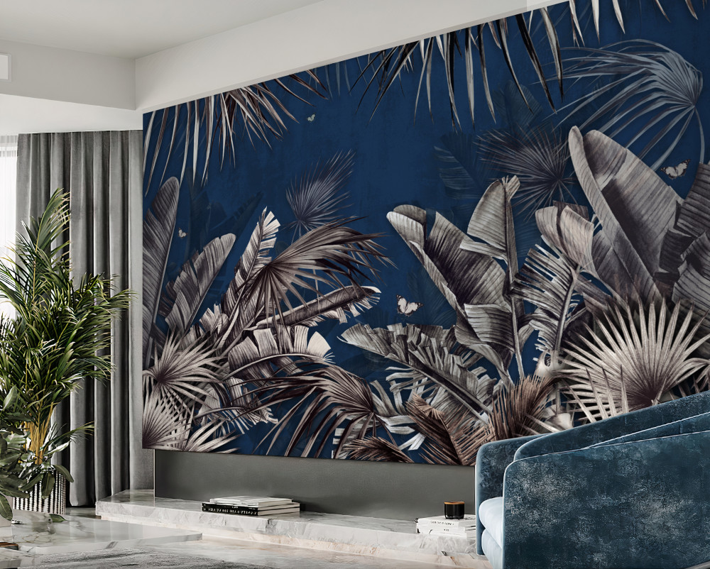 Fototapeta paproć spotyka noc