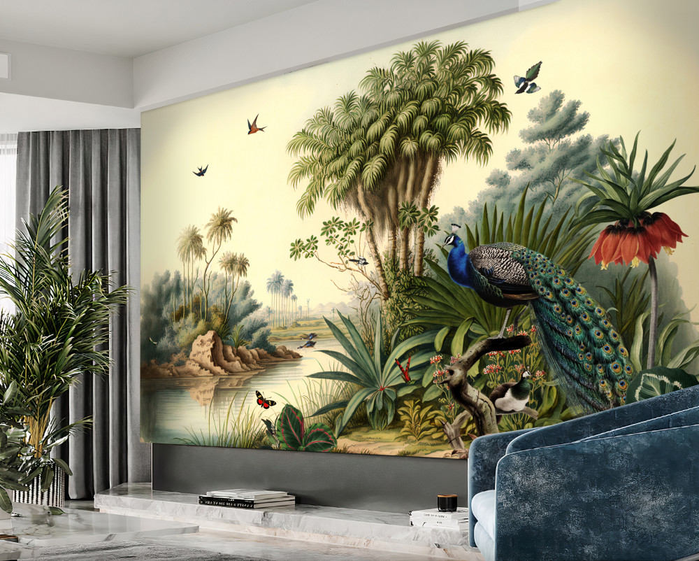 Fototapeta paw w swoim prawdziwym domu