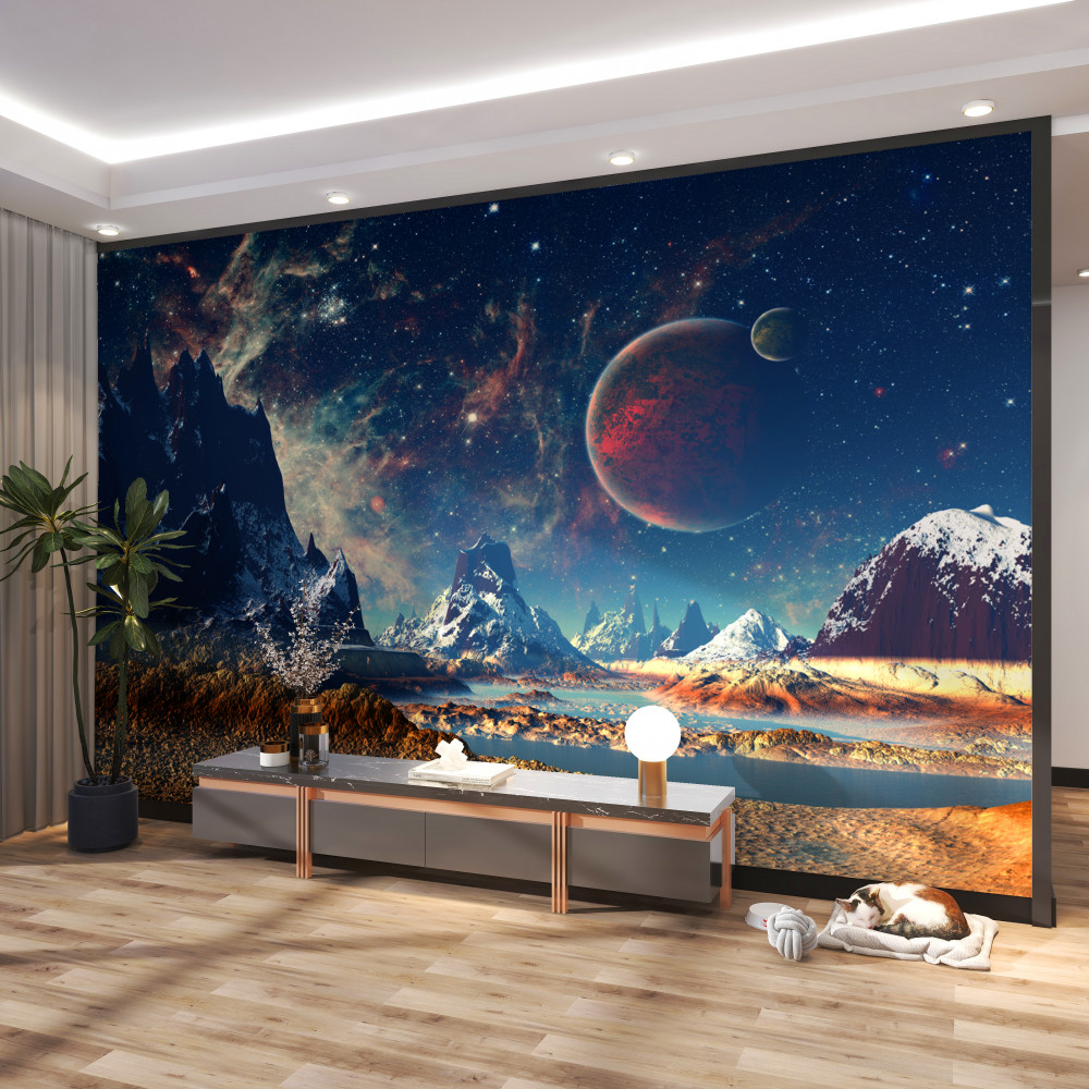 Fototapeta powierzchni planety science fiction