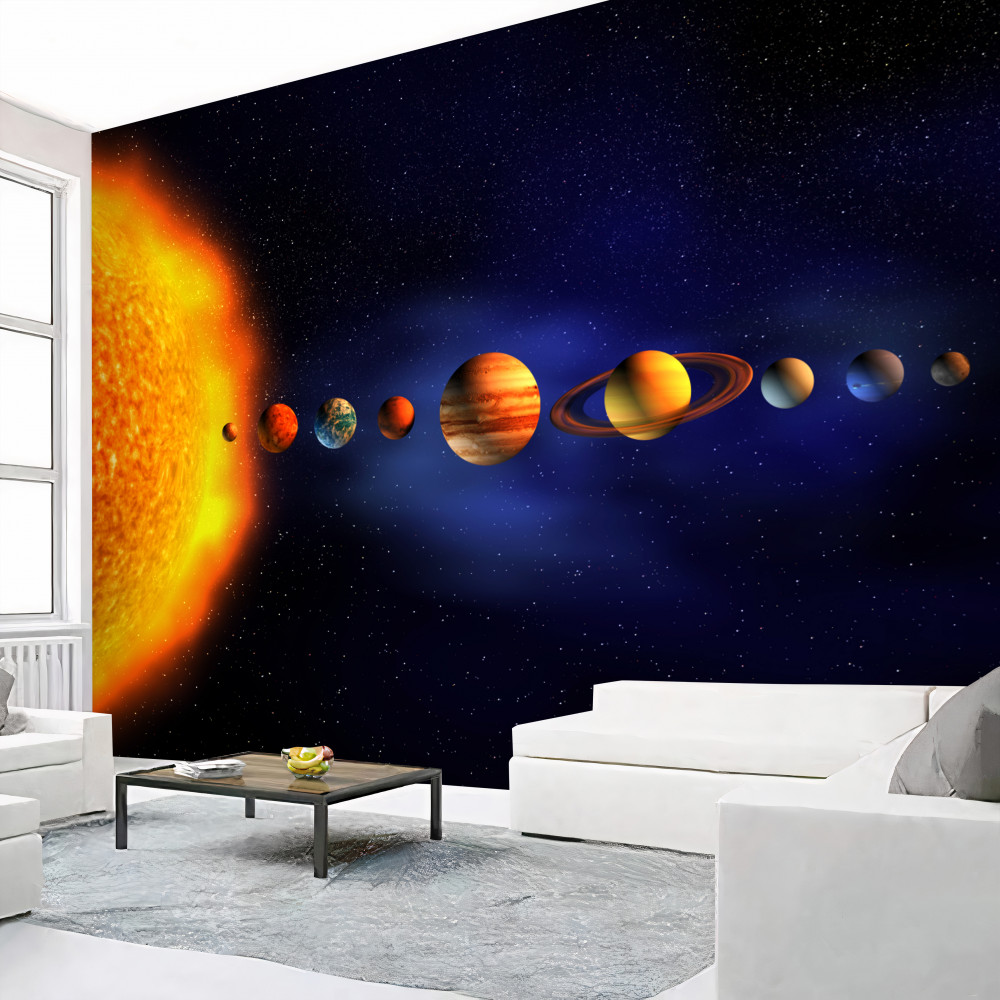 Fototapeta planety naszej galaktyki i Słońce