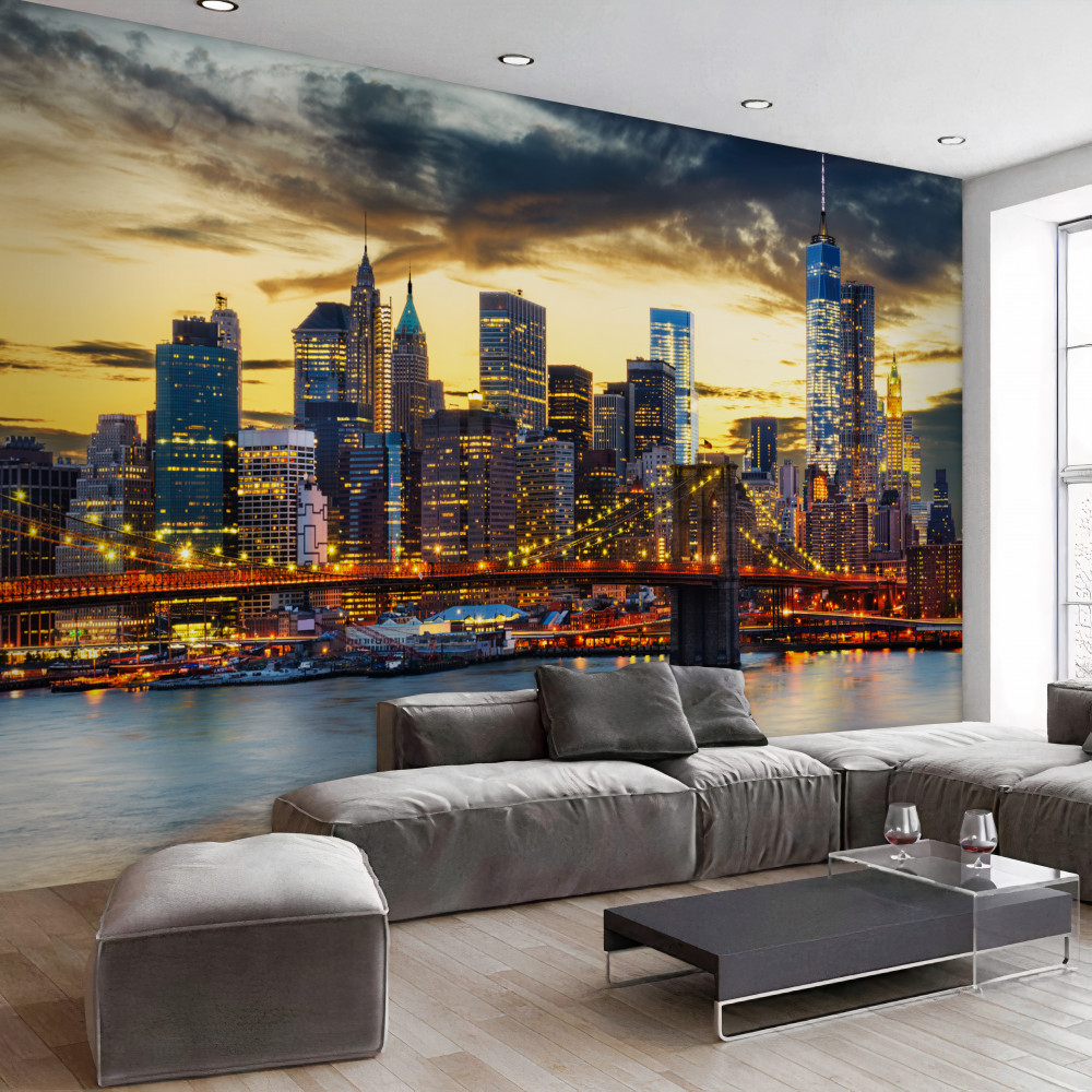 Fototapeta Nocna panorama Nowego Jorku