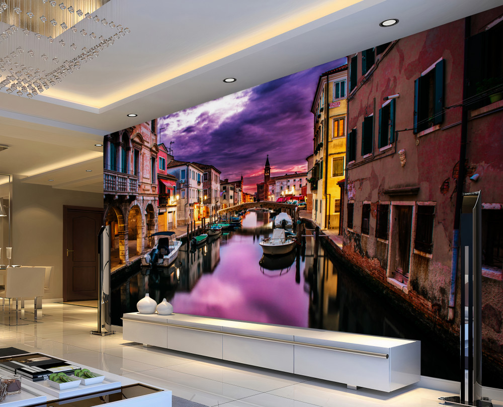 Fototapeta Wieczorna ulica Wenecji