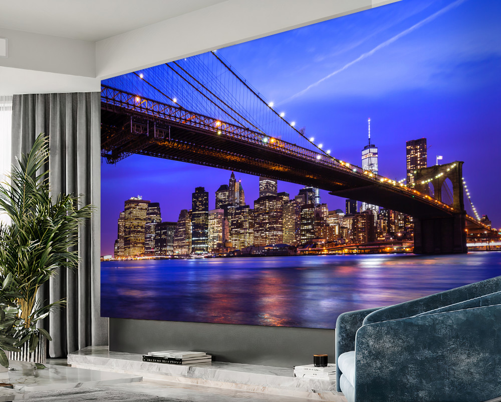 Fototapeta Widok z dołu na Most Brookliński