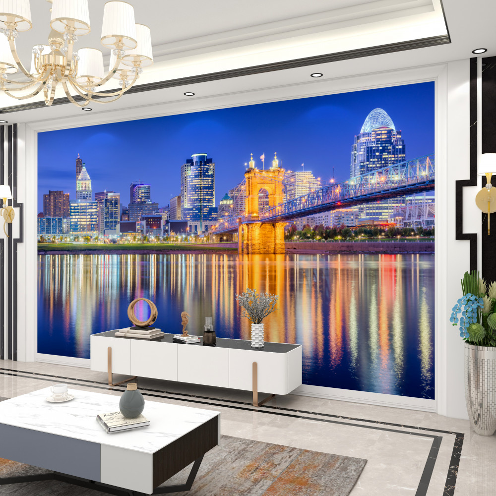 Fototapeta nocne miasto Cincinnati