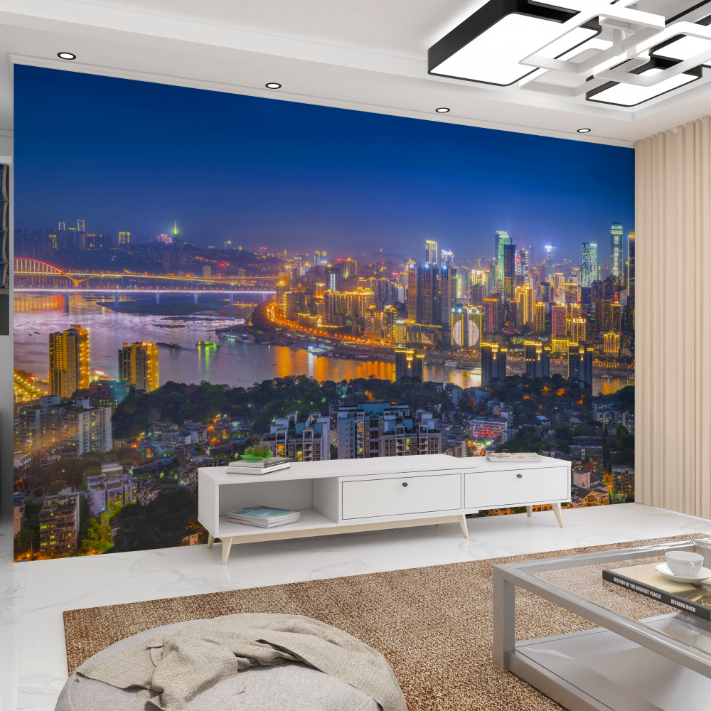 Fototapeta współczesna nocna metropolia