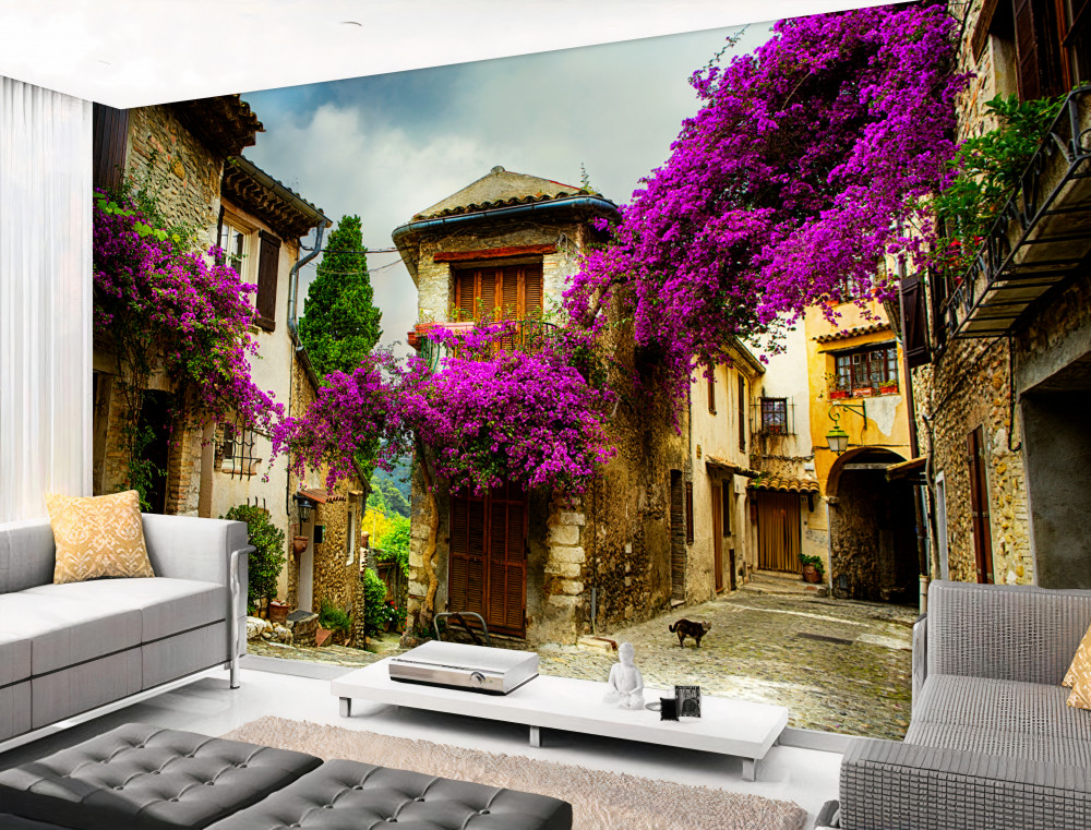 Fototapeta przytulna ulica w Prowansji