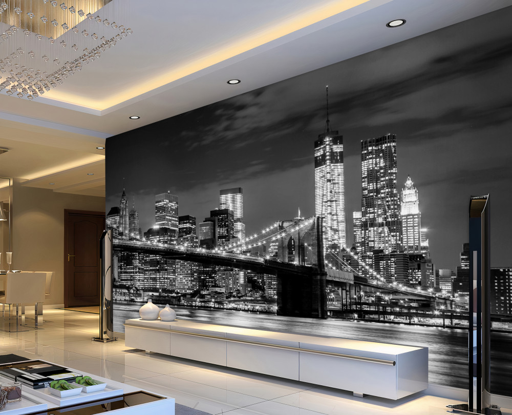 Fototapeta metropolia w czarno-białych kolorach