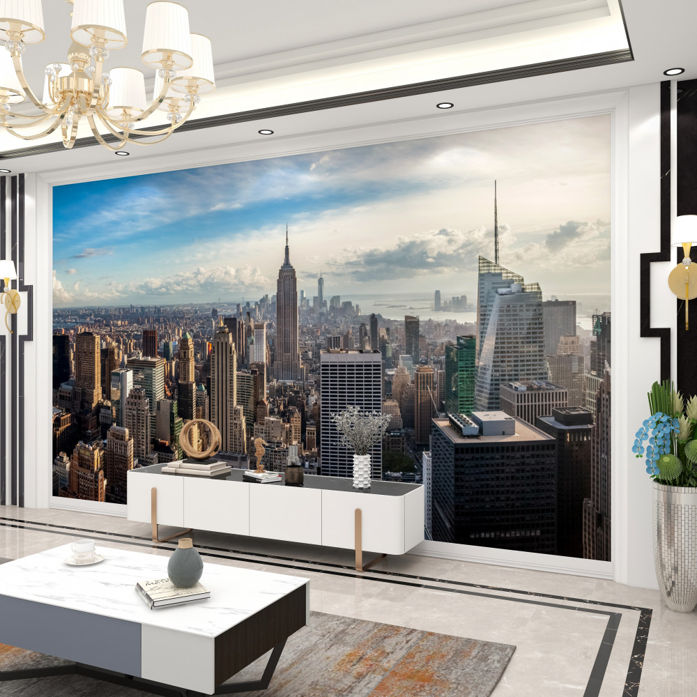 Fototapeta duże miasto z góry