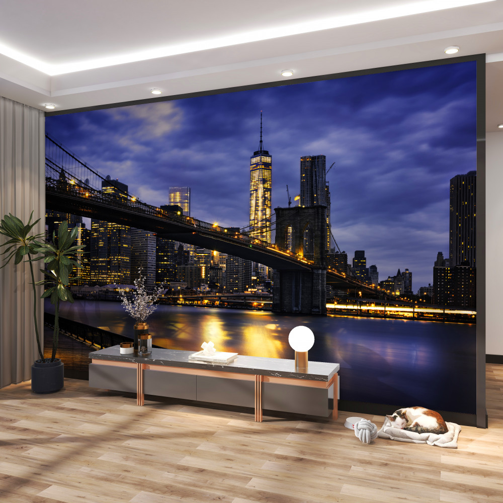 Fototapeta nasyp w pobliżu Mostu Brooklińskiego