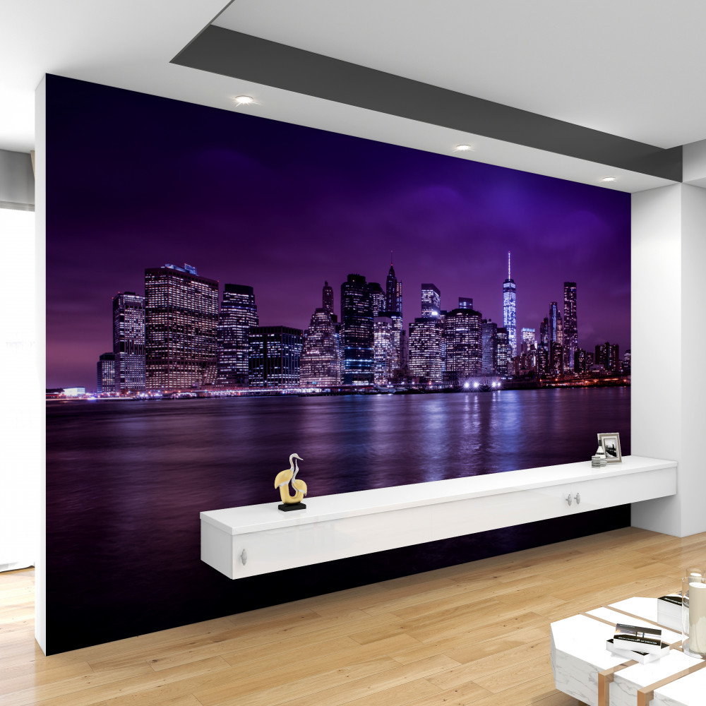 Fototapeta wiele dobrze doświetlonych okien