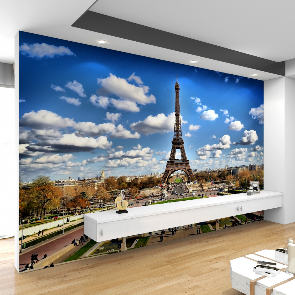 Fototapeta niesamowity widok na Wieżę Eiffla