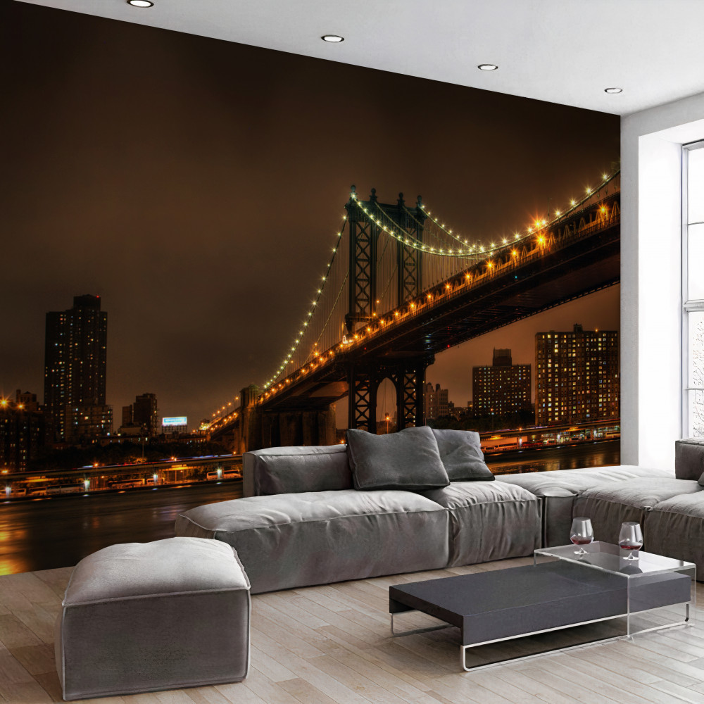 Fototapeta Most Brookliński wieczorem