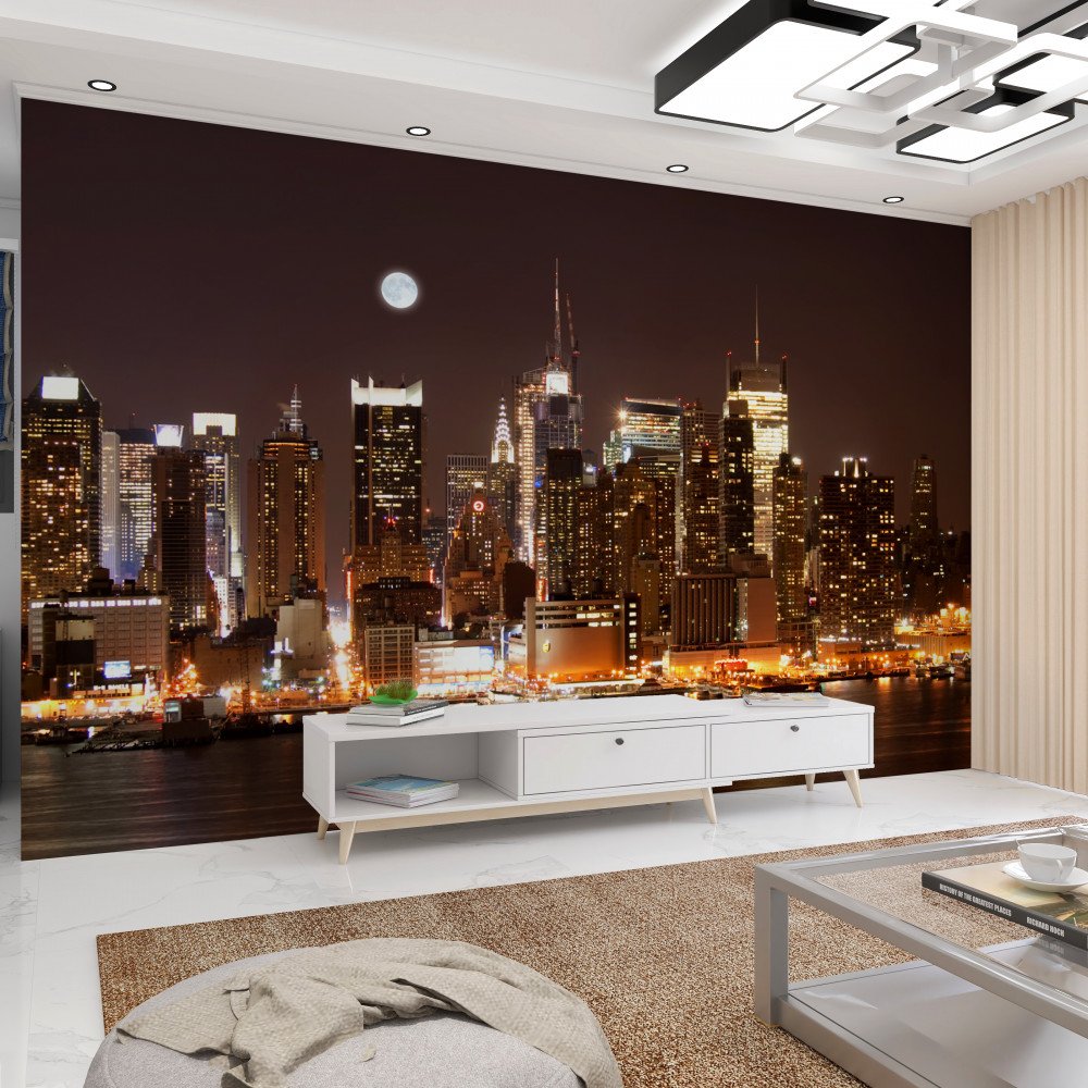 Fototapeta wspaniały widok na Manhattan nocą