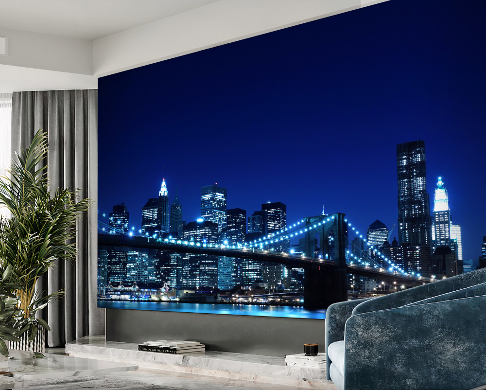 Fototapeta Most Brookliński nocą