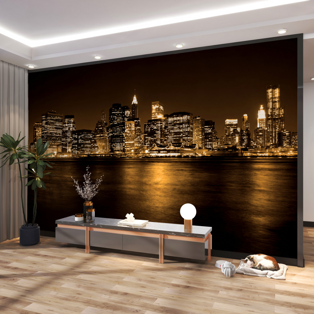 Fototapeta nowoczesne miasto nocy