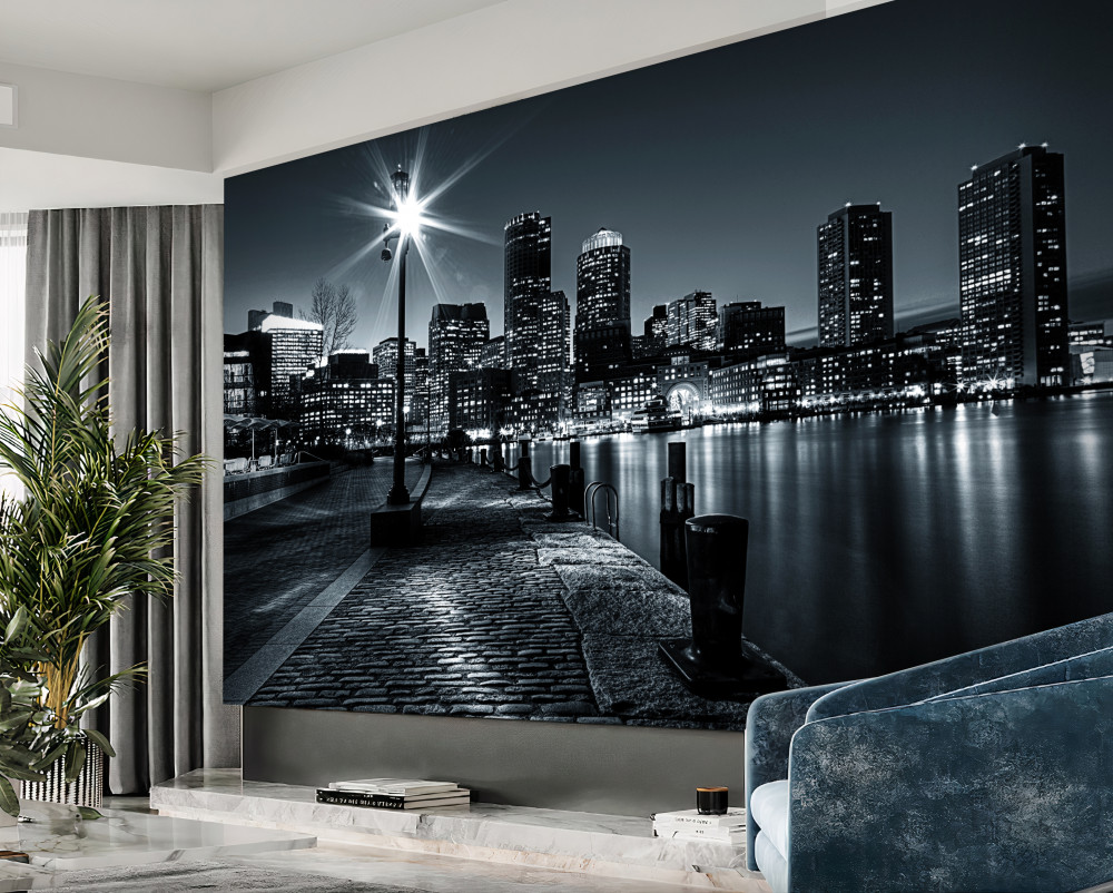 Fototapeta romans nocnego miasta