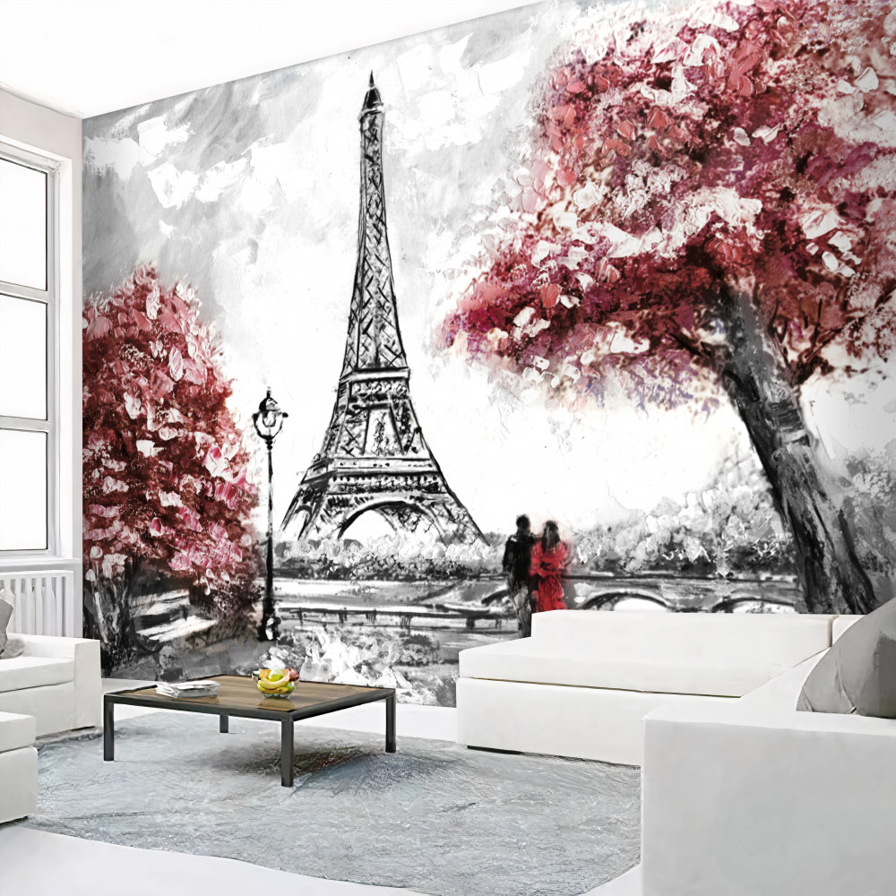 Fototapeta para podziwiająca Wieżę Eiffla