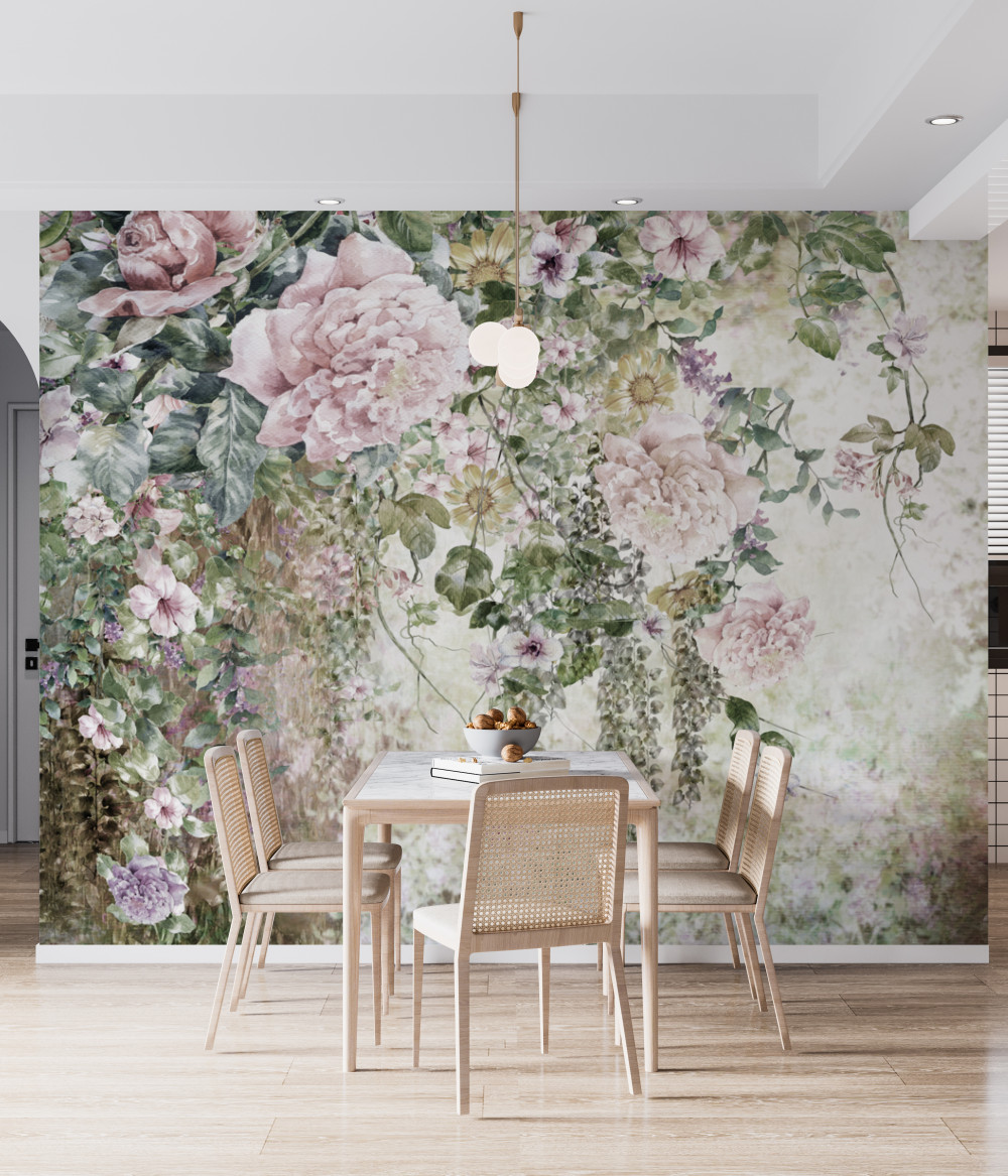 Fototapeta wiszące gałęzie delikatnych kwiatów