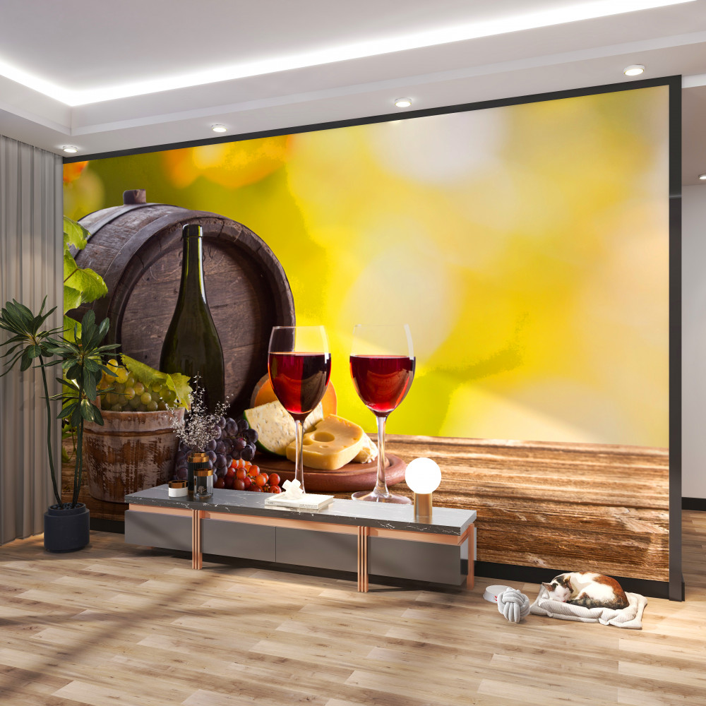 Fototapeta wino w beczce