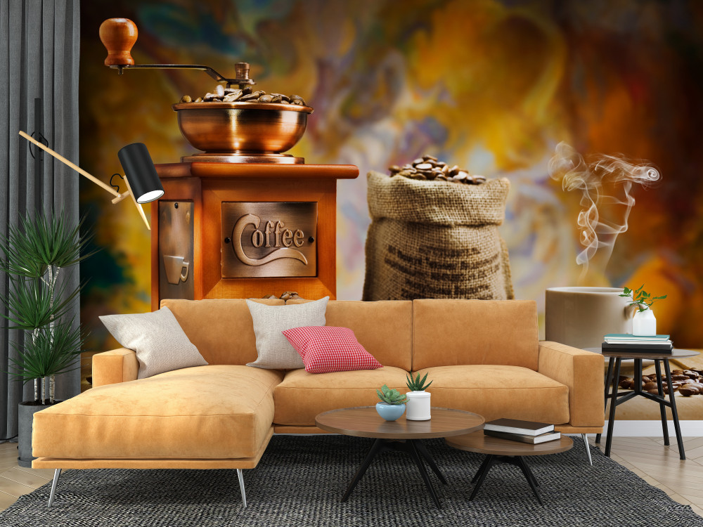 Fototapeta proces przygotowania kawy