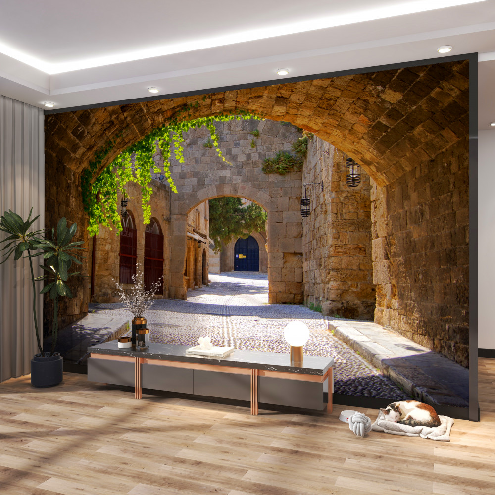 Fototapeta kamienny łuk do starego miasta