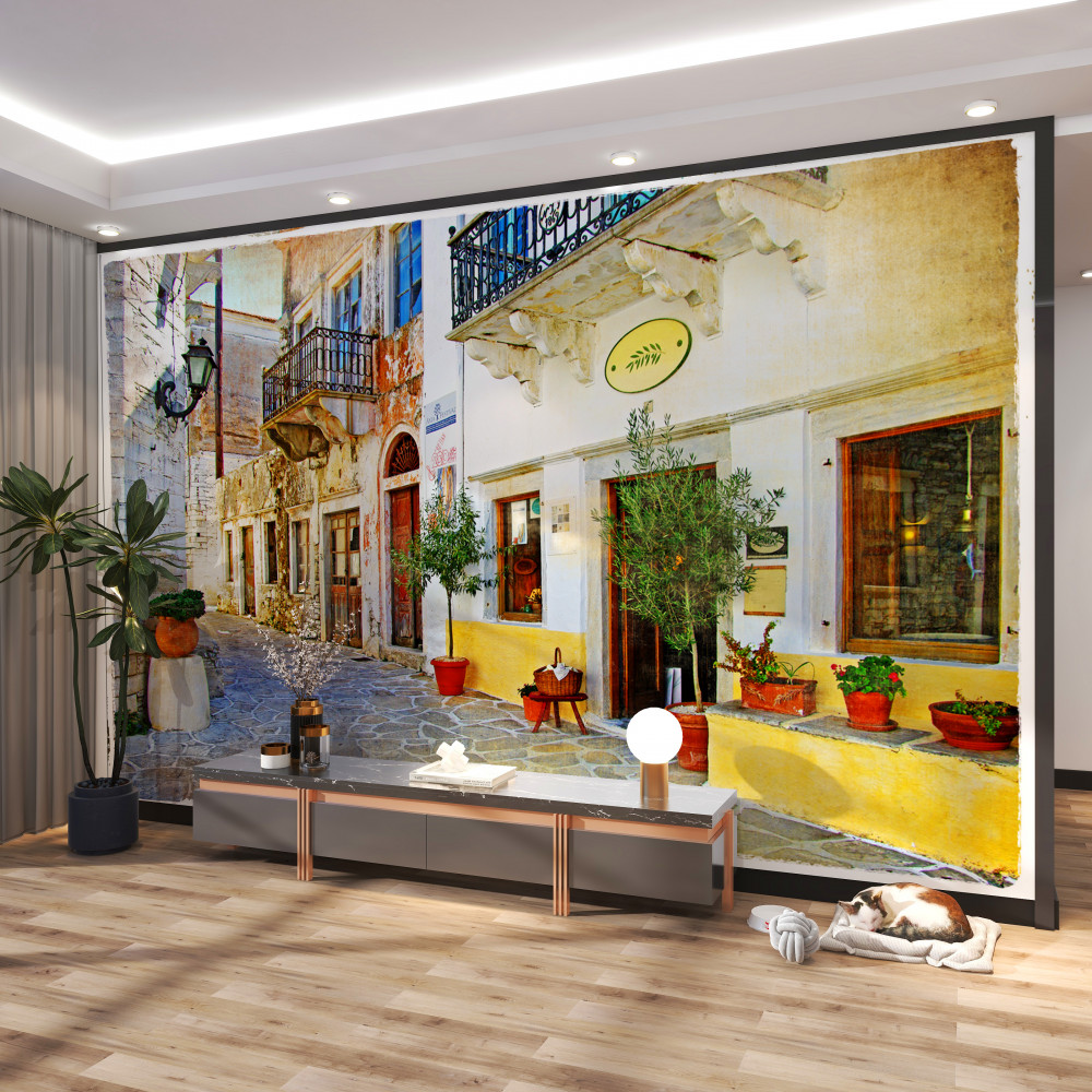 Fototapeta sklep na starej ulicy