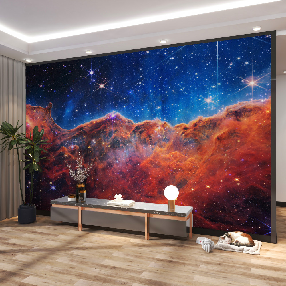 Fototapeta kosmiczne chmury z gwiazdami