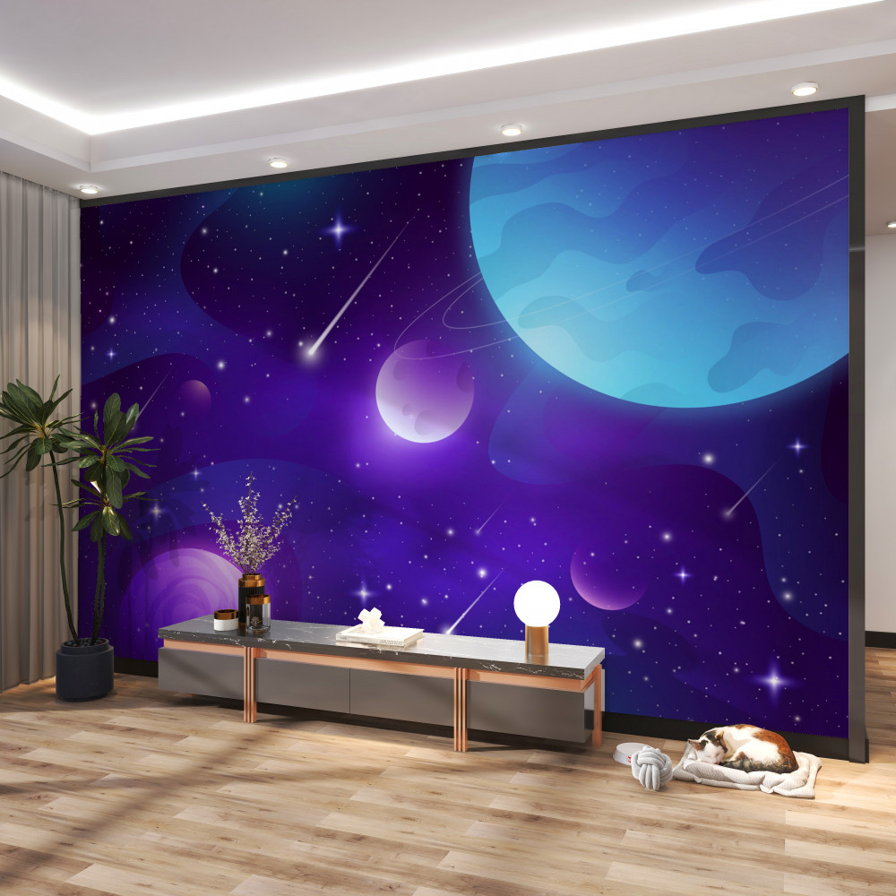 Fototapeta planety i gwiazdy w kosmosie