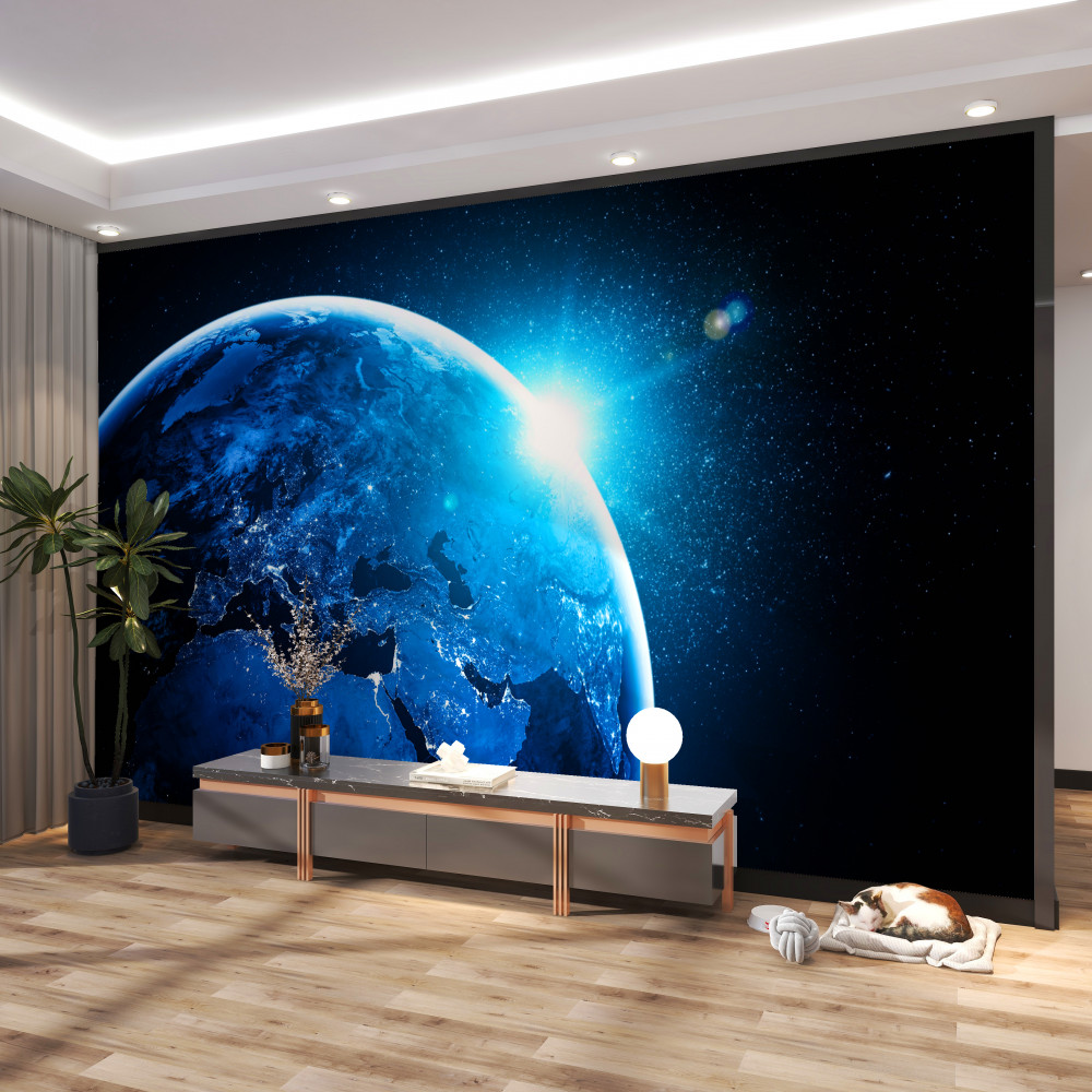 Fototapeta zimny świt nad ziemią