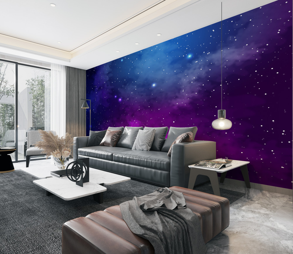 Fototapeta ciemna kosmiczna noc