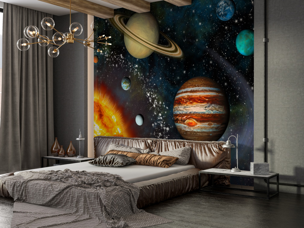 Fototapeta wyjątkowa parada planet