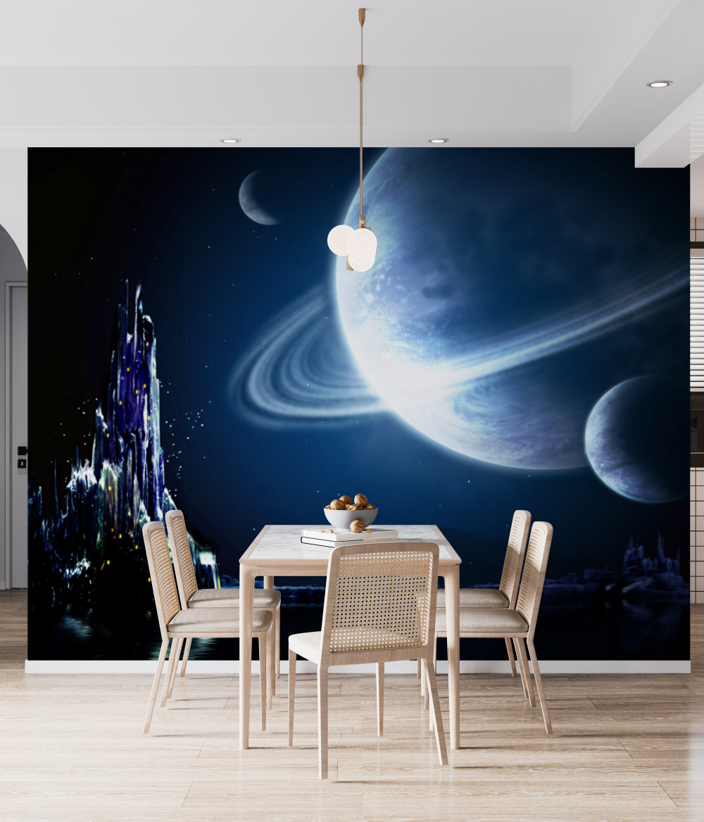 Fototapeta fantastyczna przestrzeń nocą