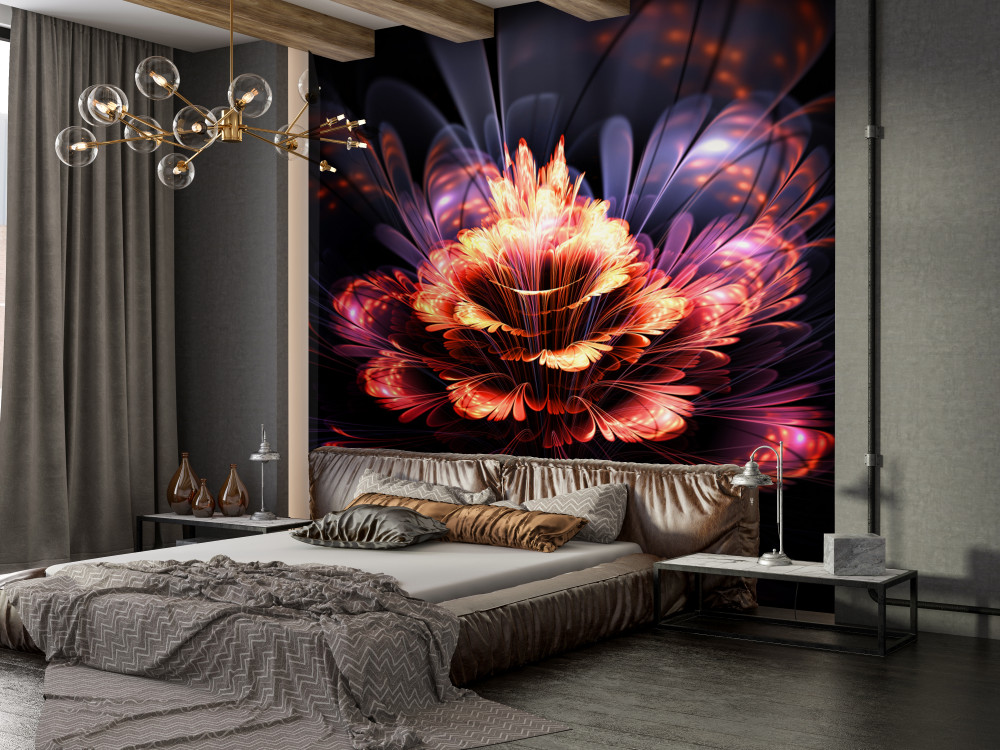 Fototapeta piękny ognisty kwiat