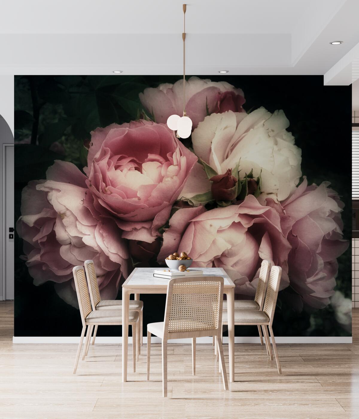 Fototapeta Duże, różowe róże