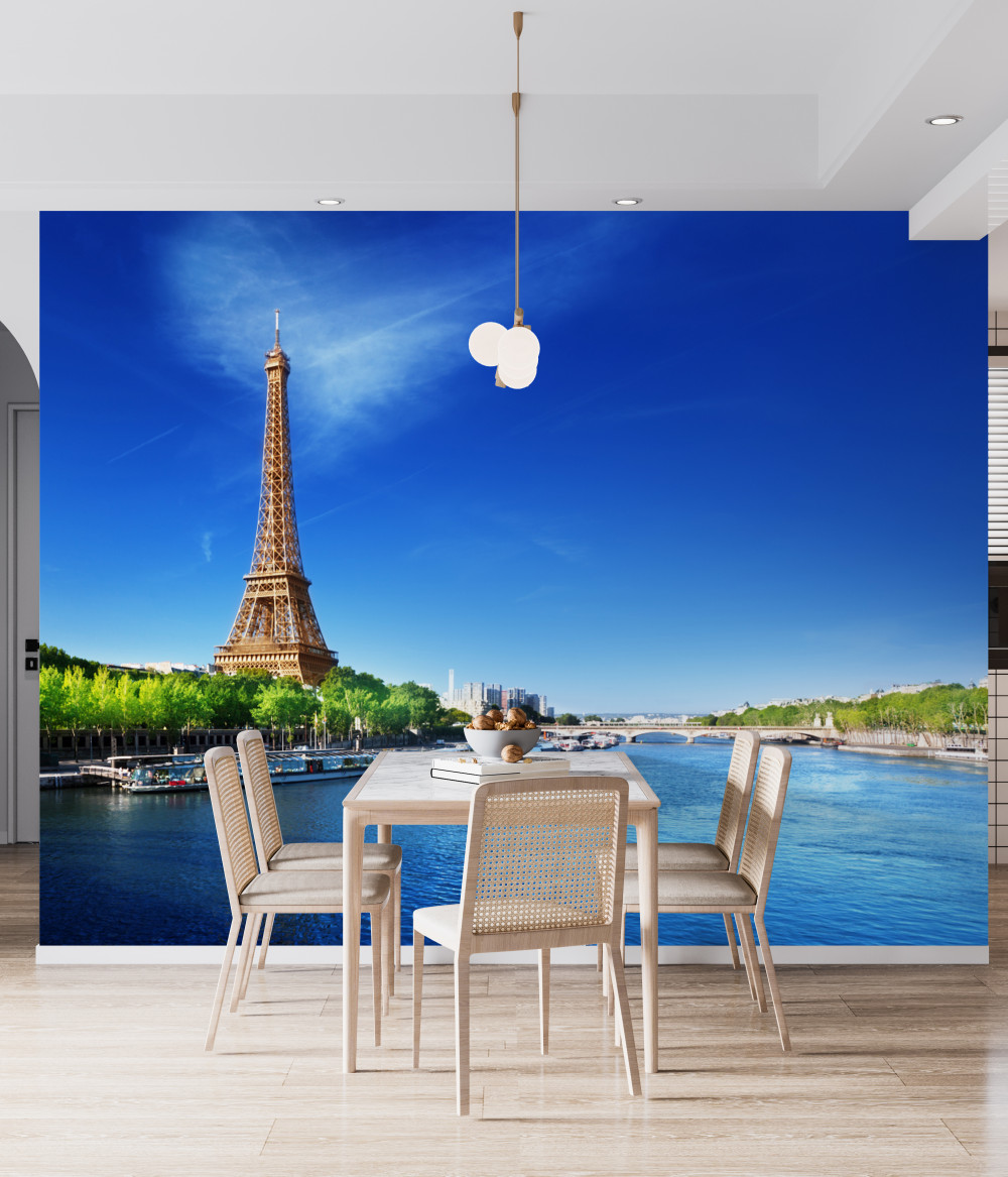 Fototapeta widok z drugiej strony Wieży Eiffla