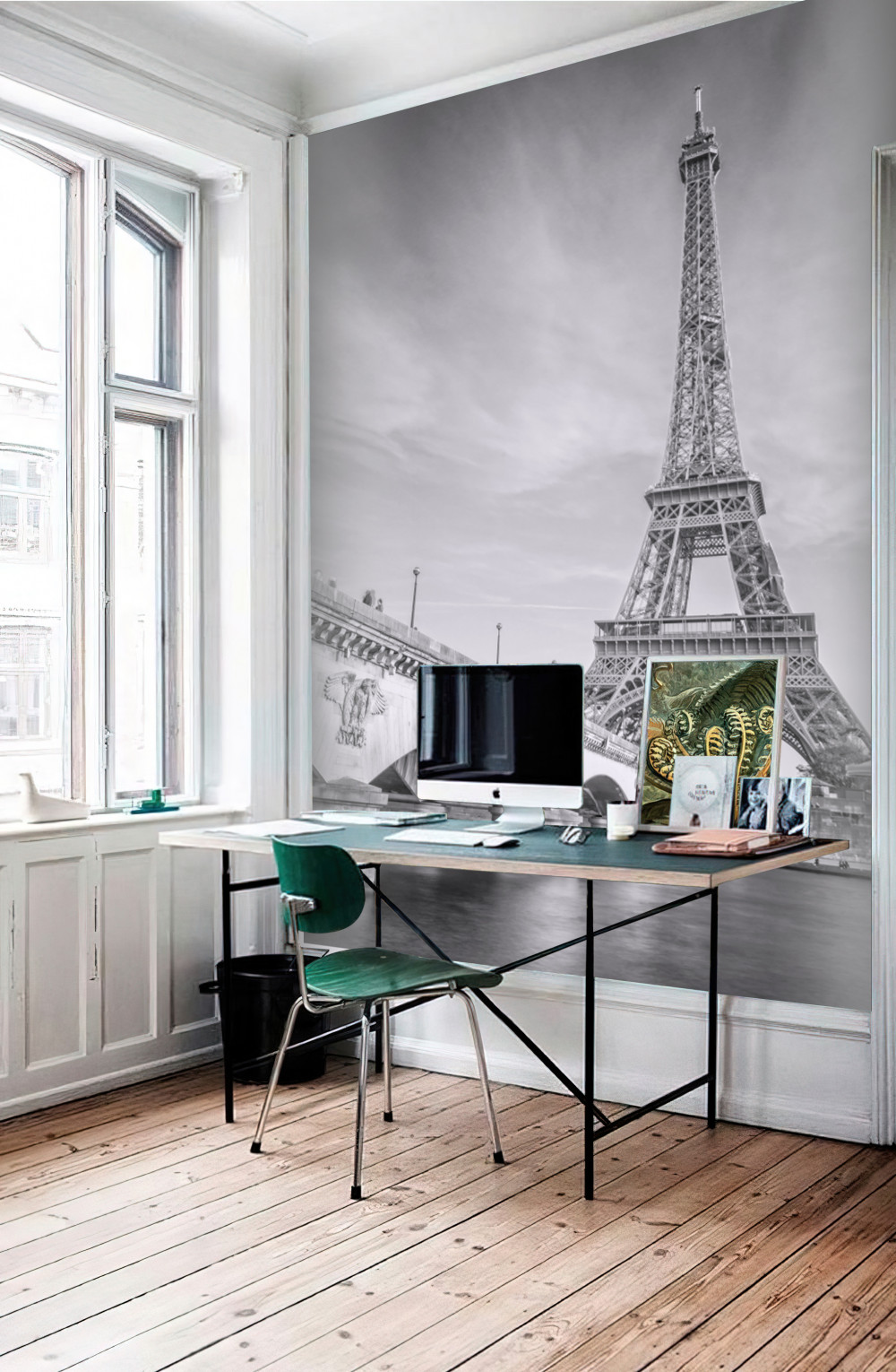 Fototapeta most do wieży Eiffla