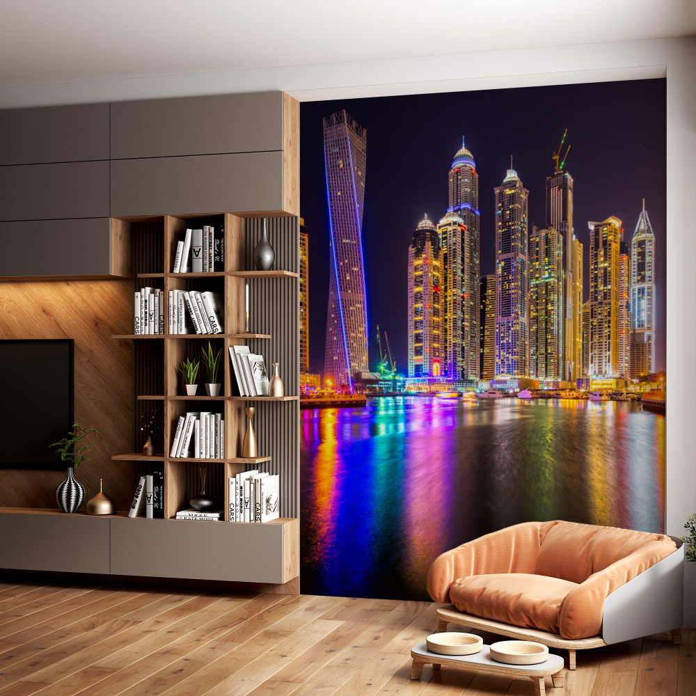 Fototapeta nocne światła miasta