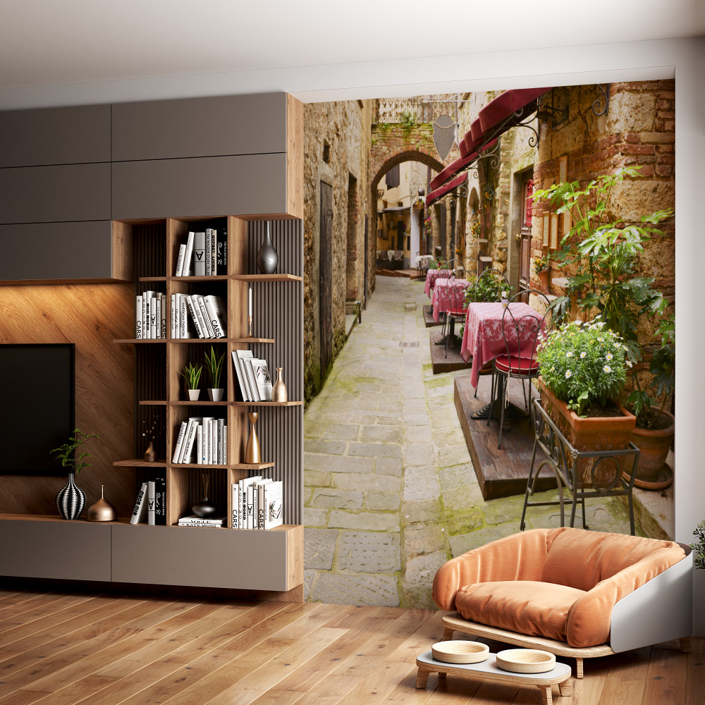 Fototapeta przytulna ulica na starym mieście